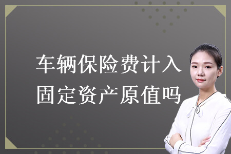 車輛保險費計入固定資產(chǎn)原值嗎