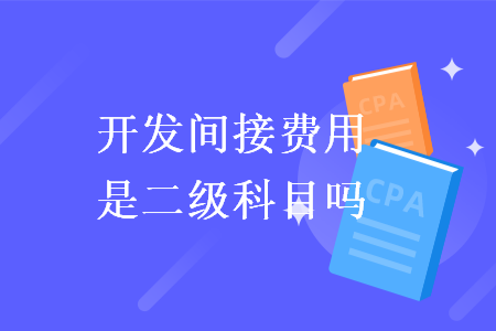 開發(fā)間接費(fèi)用是二級(jí)科目嗎