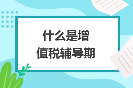 什么是增值稅輔導(dǎo)期